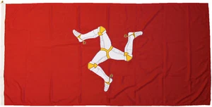 Isle of Man traditionally sewn flag national IOM MoD approved woven stitched - Picture 1 of 9