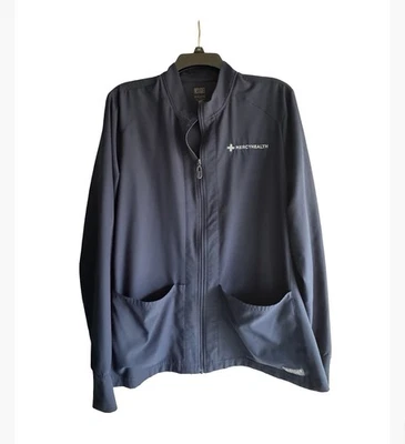 Mercy Health Navy Scrub Jacket For Nursing  - Image 1 of 4