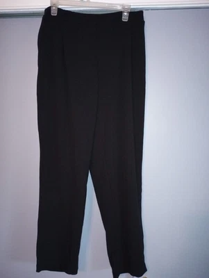 Jessica London Women Plus Knit Straight Leg PANT/SLACK SIZE 18 BLACK - Image 1 of 4