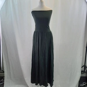 Eres Dark Grey Dress Stretchy Long Sleeveless Size S/M Ex Con - Picture 1 of 12