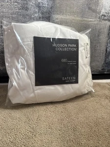Hudson Park 680 Fadenzahl Supima Baumwollsatin QUEEN Bettrock weiß - Bild 1 von 2