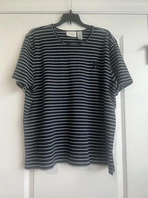 Top de mujer Liz Claiborne a rayas blanco y negro manga corta 3X Foto 1 de 4