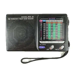 KK‑9 Multi‑Band Pocket Radio Receiver — AM | FM | SW1‑7 | TV Audio - Picture 1 of 6