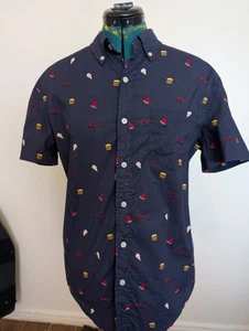 J. Camisa Crew Summer Cookout manga corta abotonada para hombre talla M - Imagen 1 de 5