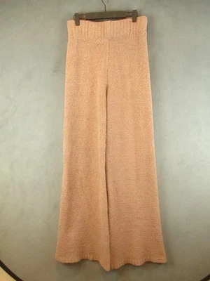 Skims Pants Womens S/M Brown Cozy Knit Fleece Lounge Wide Leg Pull On Cozy - Image 1 of 4