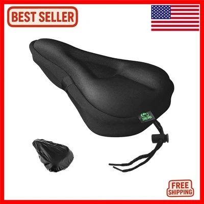 Cojín de asiento de bicicleta de gel duradero - Ideal para clases de spinning, bicicletas de montaña y carretera Foto 1 de 4