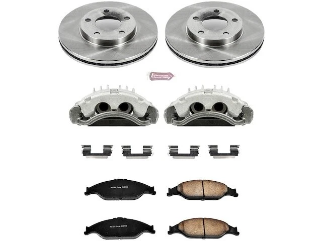 Pastilha de freio dianteiro e kit de rotor para 1999-2002 Ford Mustang 2000 2001 ZJ978NR - Imagem 1 de 1