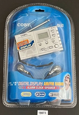 Coby CX-53 AM/FM Radio with Digital Display & Alarm Clock Factory Sealed - Image 1 of 4