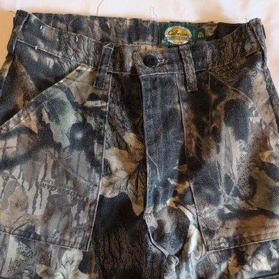 Cabela's for Kids - Mossy Oak Camouflage Cargo Hunting Pants -Sz 12 R  - Image 1 of 4