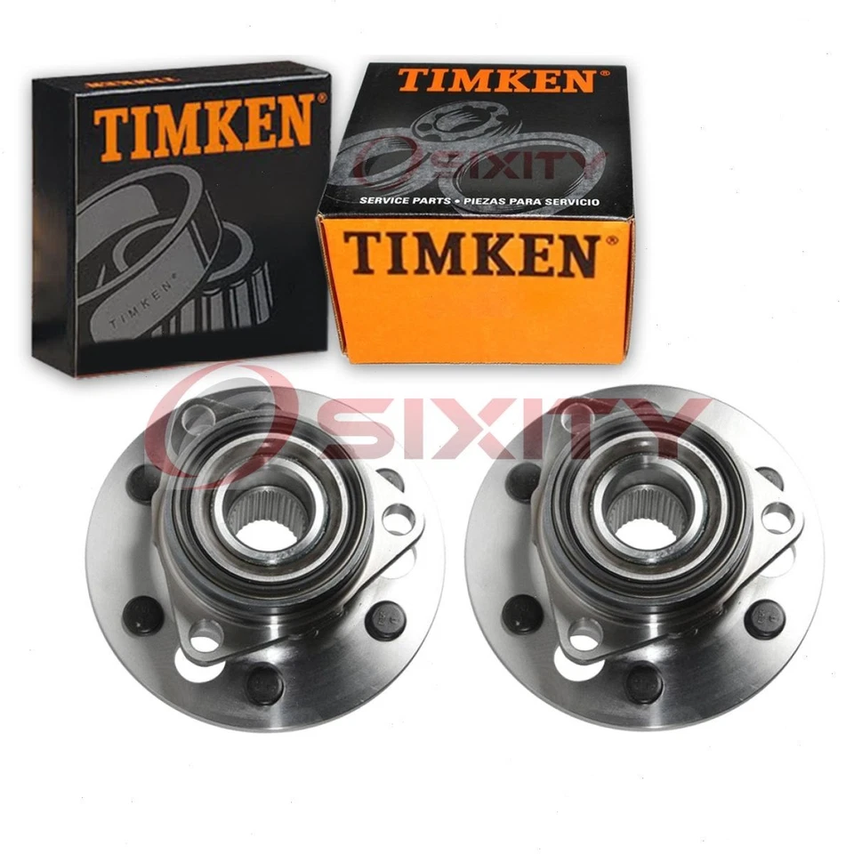 Conjunto de buje de cojinete de rueda delantera Timken de 2 piezas para GMC K1500 bh 1992-1994 Foto 1 de 4