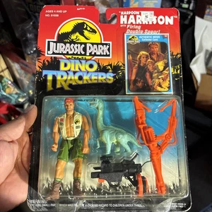 Jurassic Park Dino Trackers Harpoon Harrison Actionfigur 1993 Kenner - Bild 1 von 6