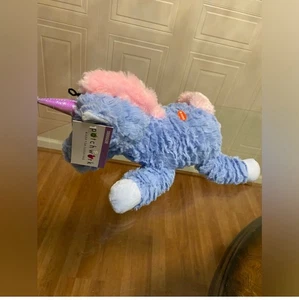 "Juguete de peluche para perros de 16"" con chirrido colección de mascotas pastel unicornio patchwork" - Imagen 1 de 5