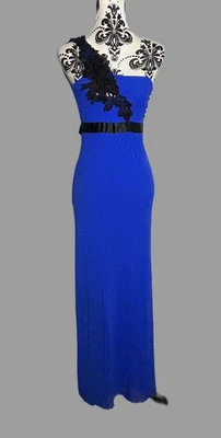 Jane Norman One Shoulder Royal Blue Long Special Occasion Dress Size 8 - Image 1 of 4
