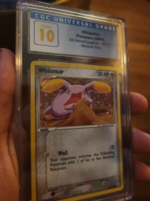 (POP 5) CGC 10 PRISTINE Pokemon EX Hidden Legends Reverse Holo Whismur 82/101  - Image 1 of 4