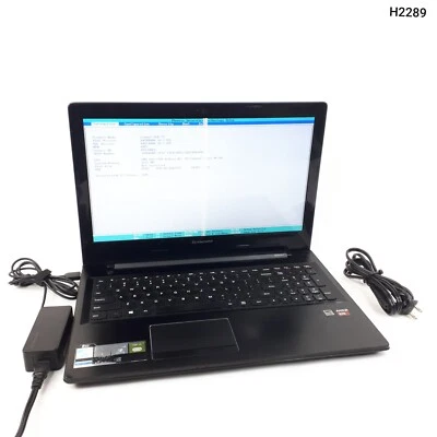Lenovo Z50 15.6"Laptop AMD 10-7300 8GB Ram No HDD No OS Boots To BIOS H2289 - Image 1 of 4