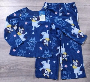 Bluey Pajamas 4T Toddler Boys Girls Blue Fleece Shirt Pant PJ Gift Set - Picture 1 of 6