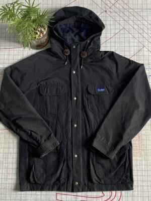 Chaqueta de Campo Penfield 60/40 Mountain Parka Negra Para Hombre Talla Mediana Cremallera Completa Capucha Foto 1 de 4