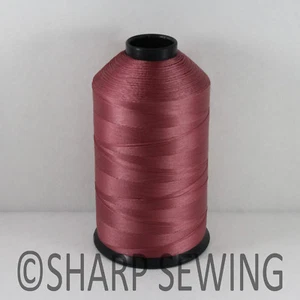 DK RED SCARLET 8OZ N56 2800 YARDS CONE 69 BONDED NYLON THREAD SEW LEATHER CANVAS - Picture 1 of 1