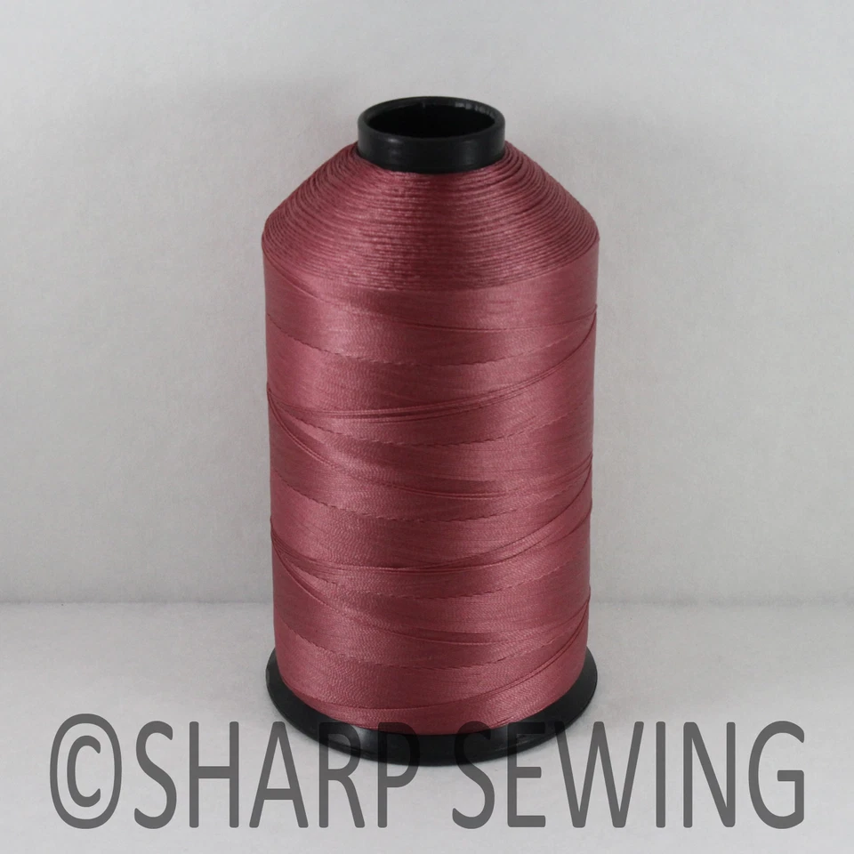 DK RED SCARLET 8OZ N56 2800 YARDS CONE 69 BONDED NYLON THREAD SEW LEATHER CANVAS - Image 1 of 1