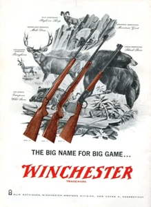 Vintage Winchester Jagd Reproduktion Rahmen Druck Vintage Werbung 17x12 - Bild 1 von 1