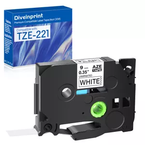 1PK Compatible for Brother PT-2400 PT-300B TZ TZe-221 Label Tape Maker 9mmx8m - Picture 1 of 10