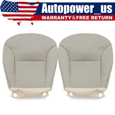 Front Driver + Passenger Bottom Seat Cover For 2002-2006 Lexus ES300 ES330 Tan Foto 1 de 4