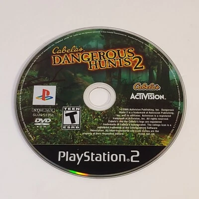 Cabela's Dangerous Hunts 2 (PlayStation 2, PS2) - Disc Only - Combined Shipping - Image 1 of 2