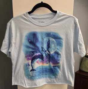 Dolphin Moon XS T-shirt by Mighty Fine - Picture 1 of 8