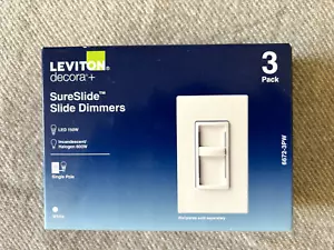 Leviton SureSlide Schiebedimmer 6672-3PW - 3 Stück, weiße 150 Watt LED/CFL - Bild 1 von 2