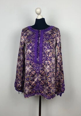 Odd Molly women's blouse top 100% silk Size 2 - Image 1 of 4