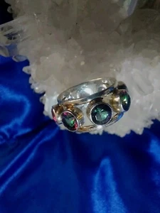 Fairy Band Ring Mystik Topas Silber Gr 58 - Bild 1 von 2