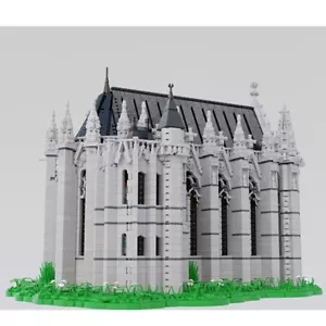 MOC-148394 14th Century Sainte Chapelle Model Modular Cathedral 9373 Pieces - Picture 1 of 9