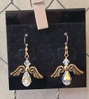 Swarovski Crystal Angel Earrings on Wires by Shelia White