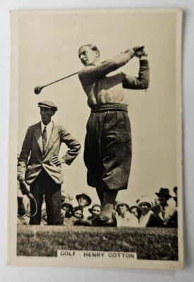 1935 Pattreiouex Sporting Events & Stars Card # 20 Henry Cotton - Golf - Image 1 of 2