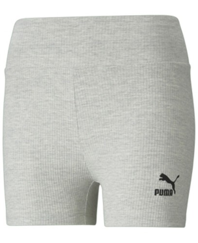 JR510 Puma pantaloncino bici donna grigio chiaro classico a costine taglia S
