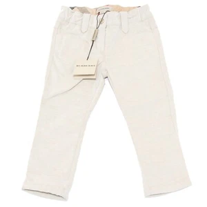 5955M BURBERRY pantalone GIRL velluto beige velvet pant BIMBA - Picture 1 of 4