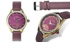 NEW Louis Richard 14066 Women's Moselle Collection Crystal Purple Fashion Watch