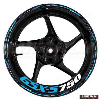 For SUZUKI GSX-S750 GSX S750  Waterproof Decal Wheel Reflective RIM Stickers - Image 1 of 4