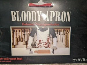 Delantal Sangriento Disfraz de Halloween - ¡Nuevo en paquete! - Imagen 1 de 5