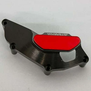 PROTECTOR CUBIERTA ESTATOR MOTOR YAMAHA 2022-2024 R7 WOODCRAFT LHS - PLACA ROJA - Imagen 1 de 9