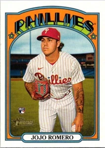 2021 Topps Heritage #591 JoJo Romero - Philadelphia Phillies RC Pack Fresh! - Picture 1 of 2