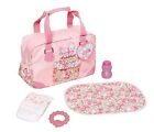 Baby Annabelle Doll Changing Bag Pink Flowers