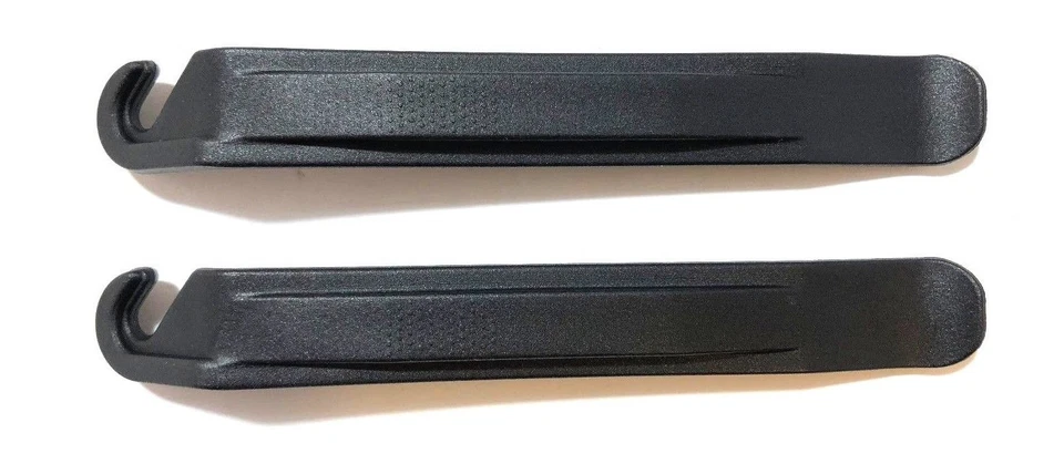 Paquete de 2 (dos) palancas de eliminación de cambio de neumático/tubo de bicicleta - negro Foto 1 de 4