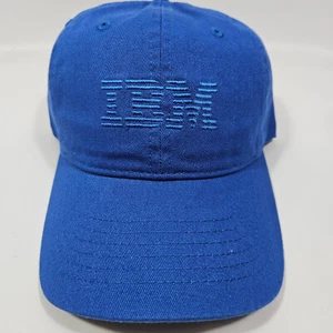 IBM Logo Baseball Cap Baumwolle Mütze Computer Tech Dad blau Vintage Geek Style NEU - Bild 1 von 8