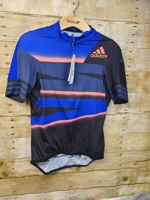 New Women's Adidas Adistar Cycling Biking Jersey Bike Top Shorts Sleeve S #B39 - Image 1 of 4