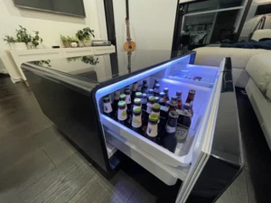 Smart Fridge Coffee Table Pro | Available in White or Black | Bluetooth pick up - Picture 1 of 9