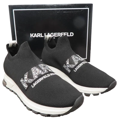 Karl Lagerfeld Maris Calcetín Tenis Negro Blanco Talla 9.5 AGOTADO RARO Foto 1 de 4
