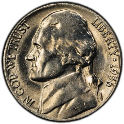 1956-P 5C PCGS MS65 QDR FS-801 registro de variedades escudo dorado vista real ¡Raro! Foto 1 de 4