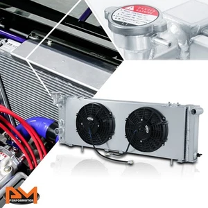 Radiador de refrigeración de aluminio de 3 filas para 91-01 Cherokee/Commanche I4/I6 con funda de ventilador - Imagen 1 de 1