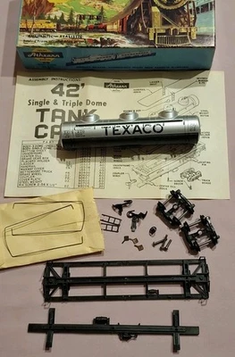 Athern HO scale TEXACO oil petrol Model Kit Railway Train Freight Carriage - Image 1 of 4